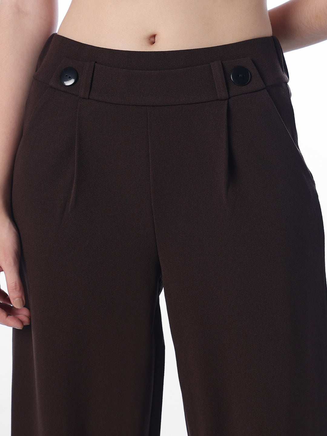 Coffee Brown High Rise Pants