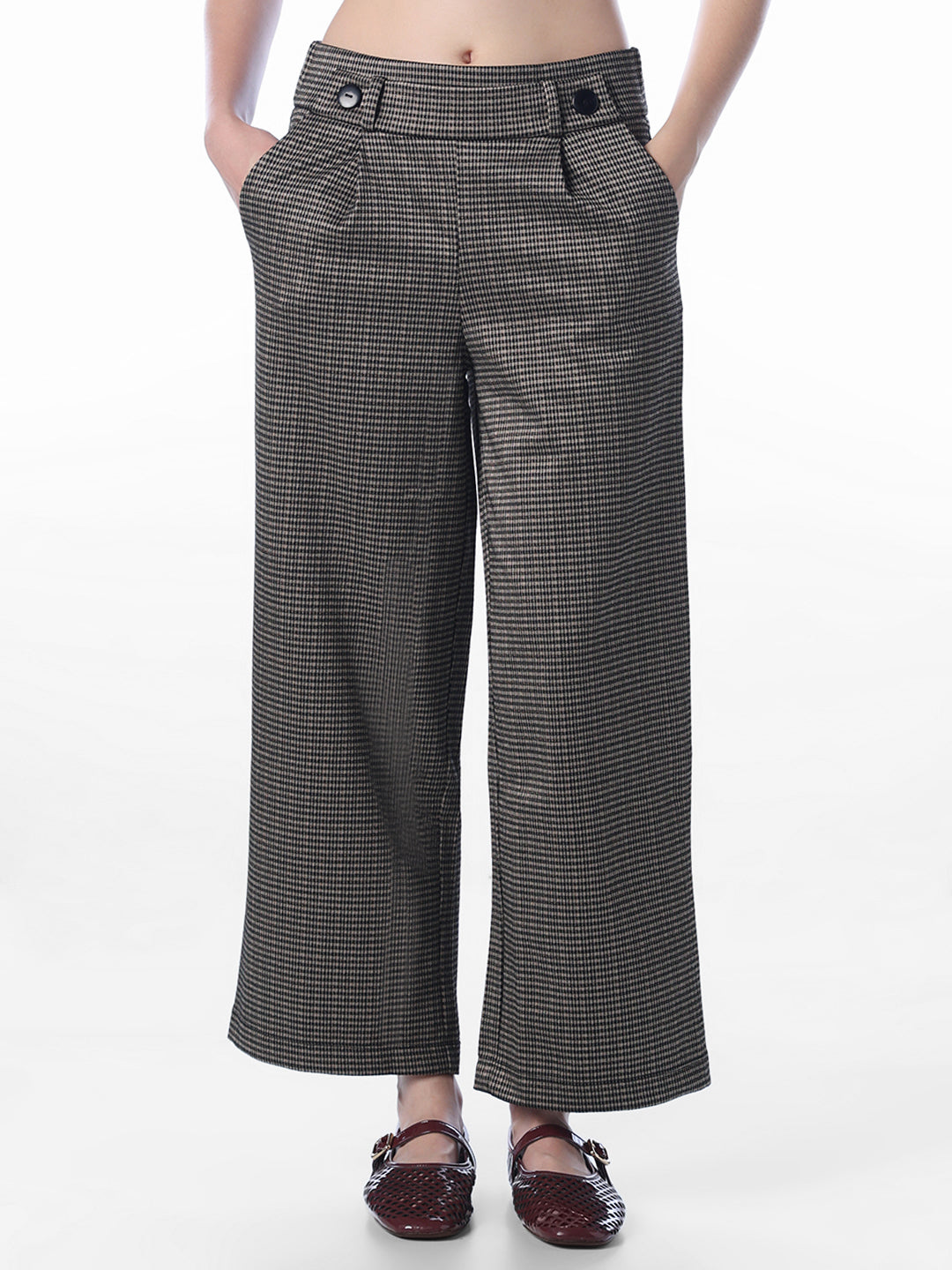 Check High Rise Pants
