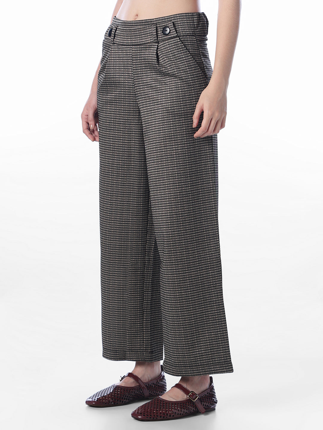 Check High Rise Pants