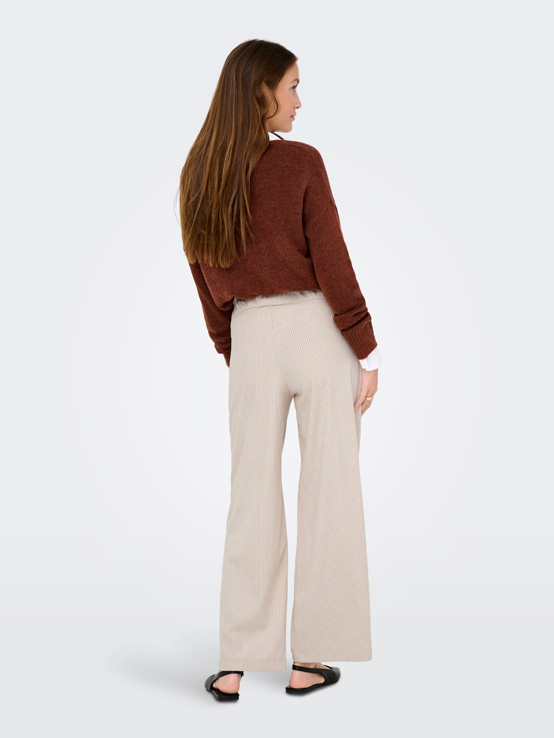 Beige Regular Fit Pants