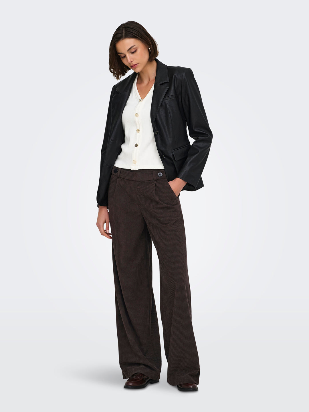 Coffee Brown Regular Fit Pants