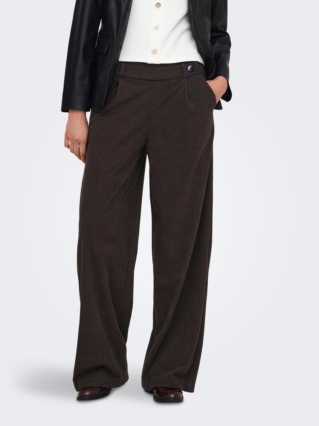 Coffee Brown Regular Fit Pants