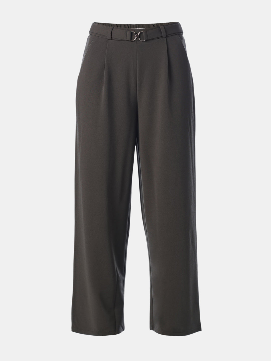 Olive Belt Detail Pants