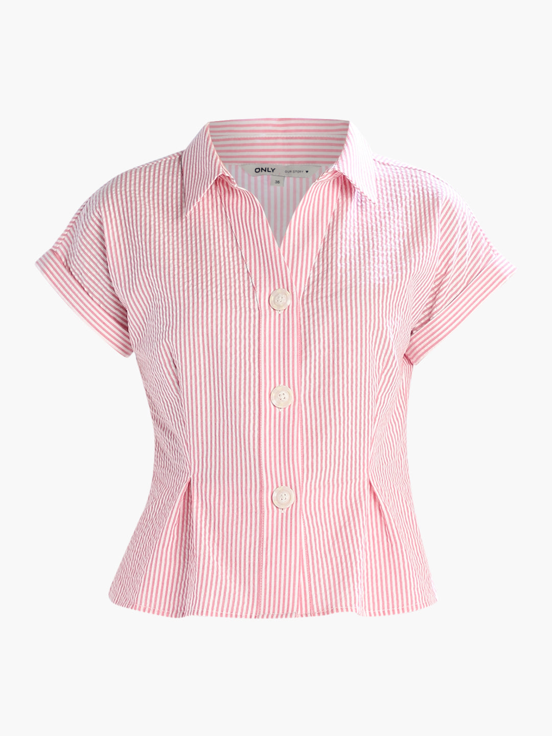 Pink Striped Cotton Shirt