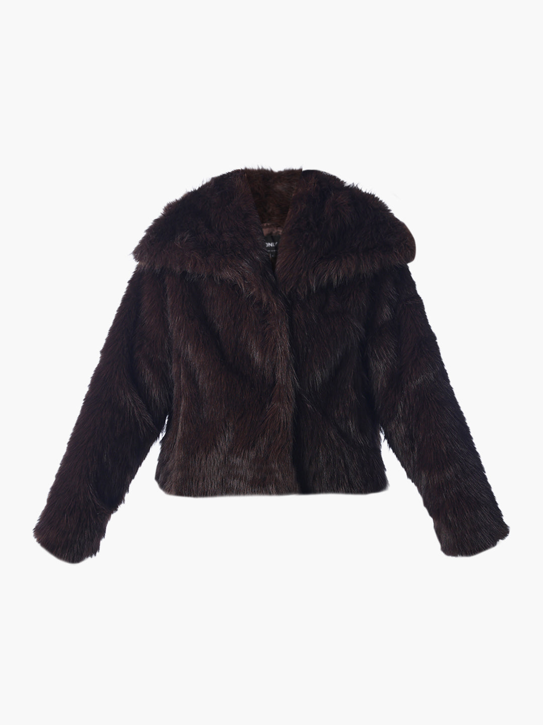 Dark Brown Faux Fur Jacket