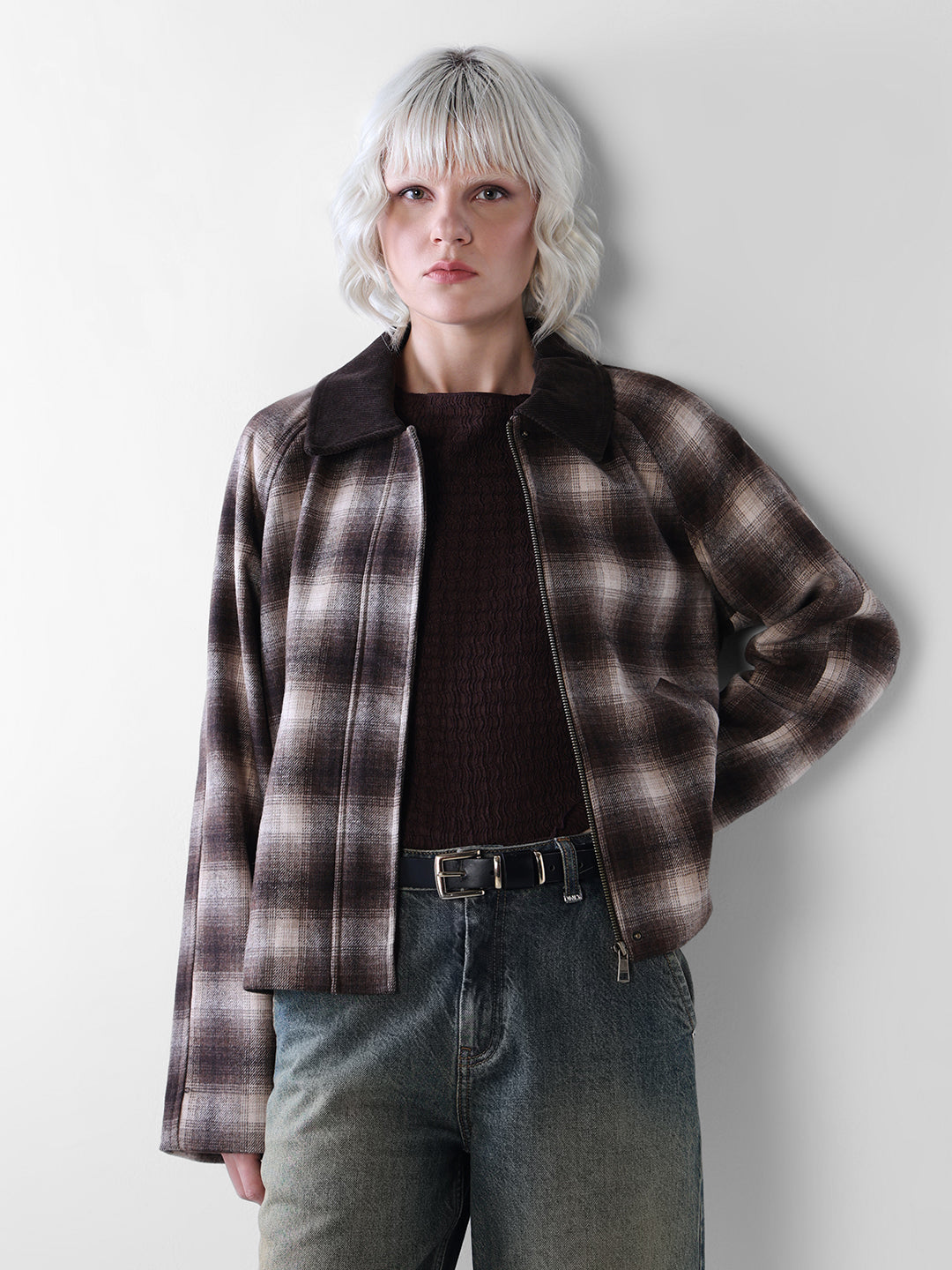 Brown Check Jacket