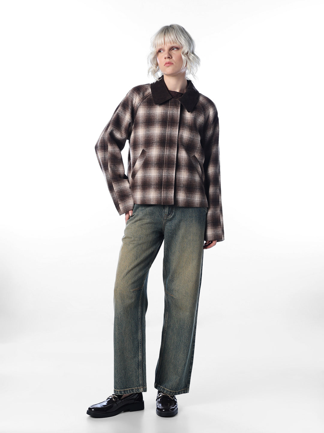 Brown Check Jacket