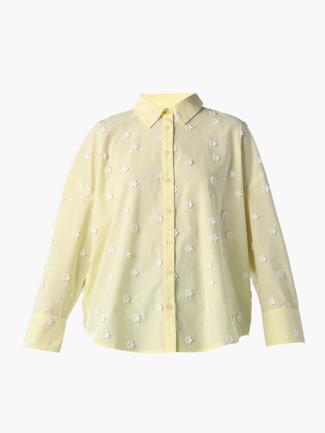 Floral Embroidered Cotton Shirt
