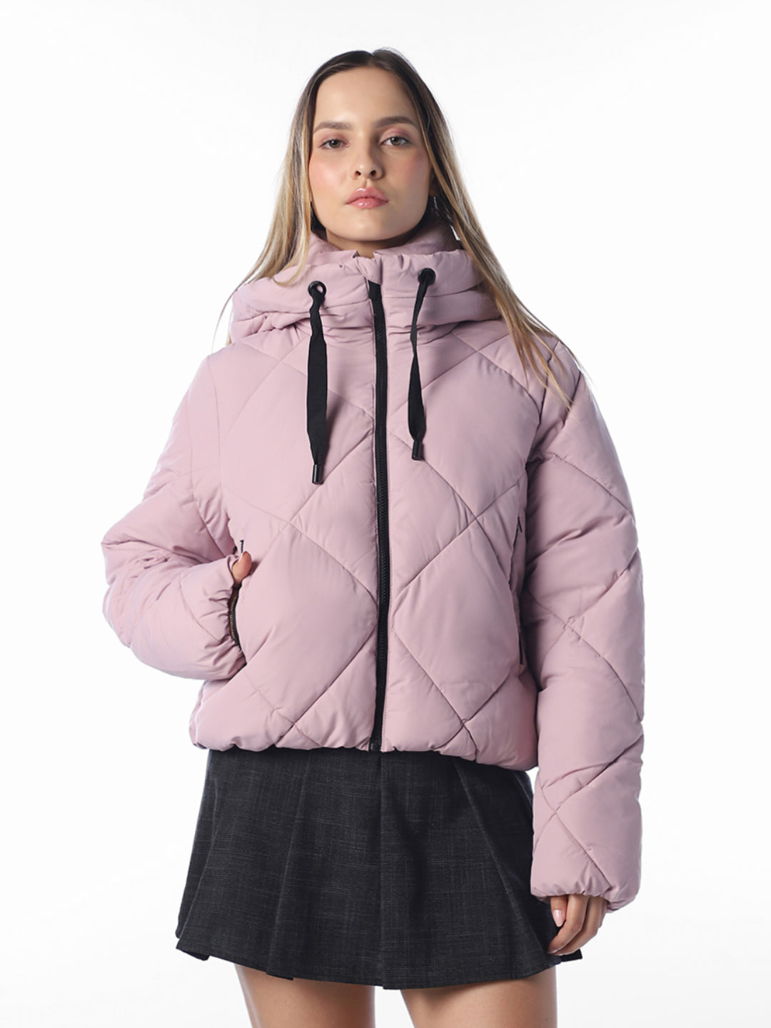 Lilac Hooded Puffer Jacket