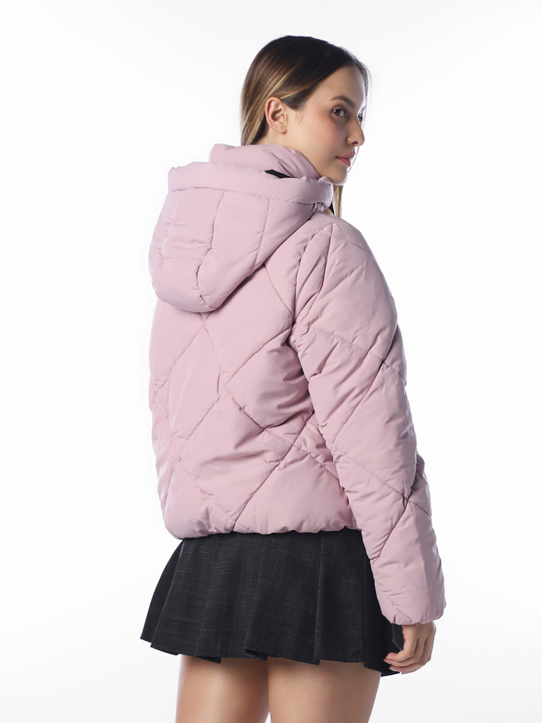 Lilac Hooded Puffer Jacket