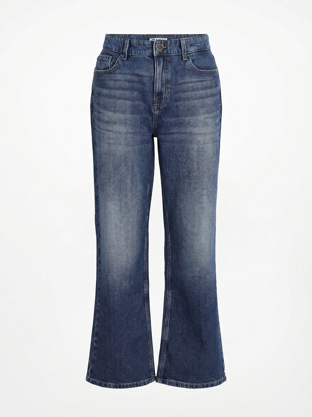Washed Straight Fit Jeans