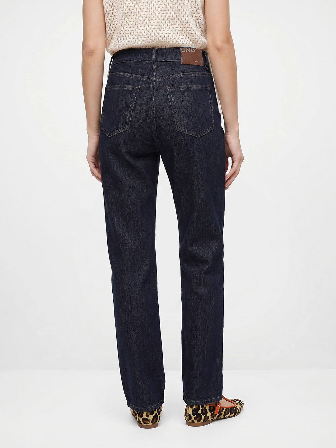 Dark Blue Wide Leg Jeans