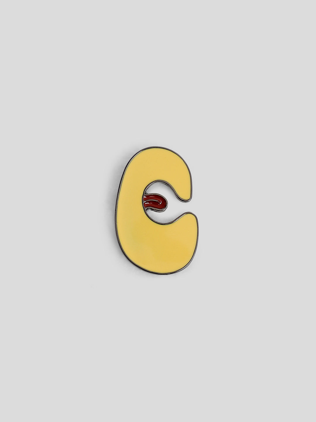 Mustard Alphabet Badge