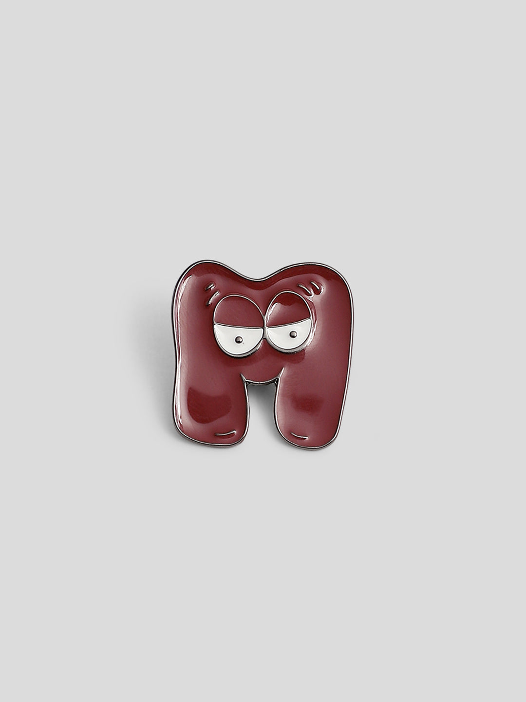 Maroon Alphabet Badge