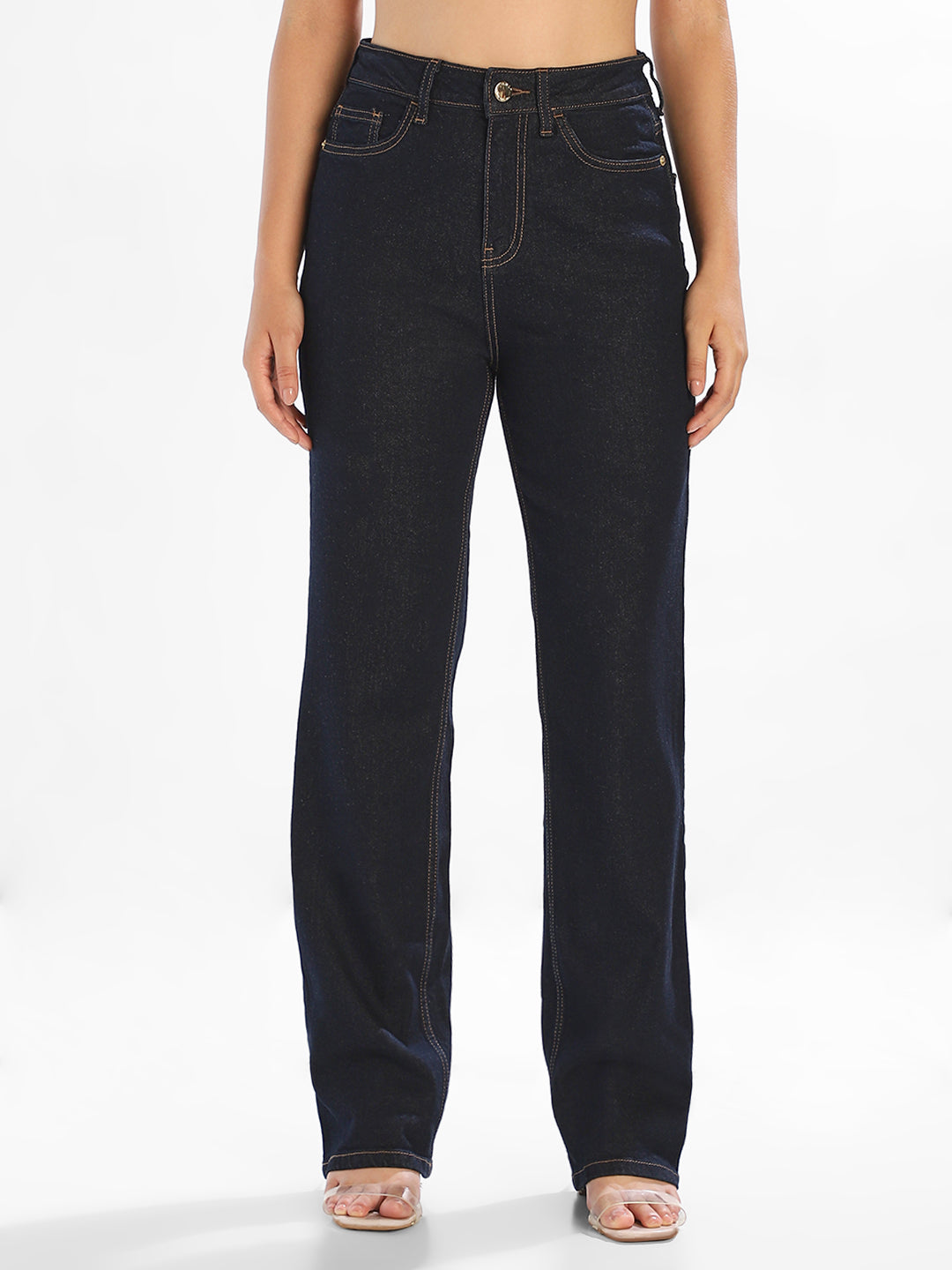 Dark Blue Straight Fit Jeans