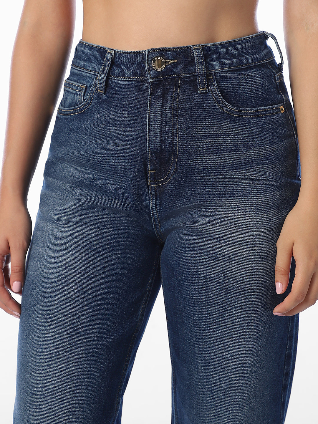 Dark Blue Straight Fit Jeans