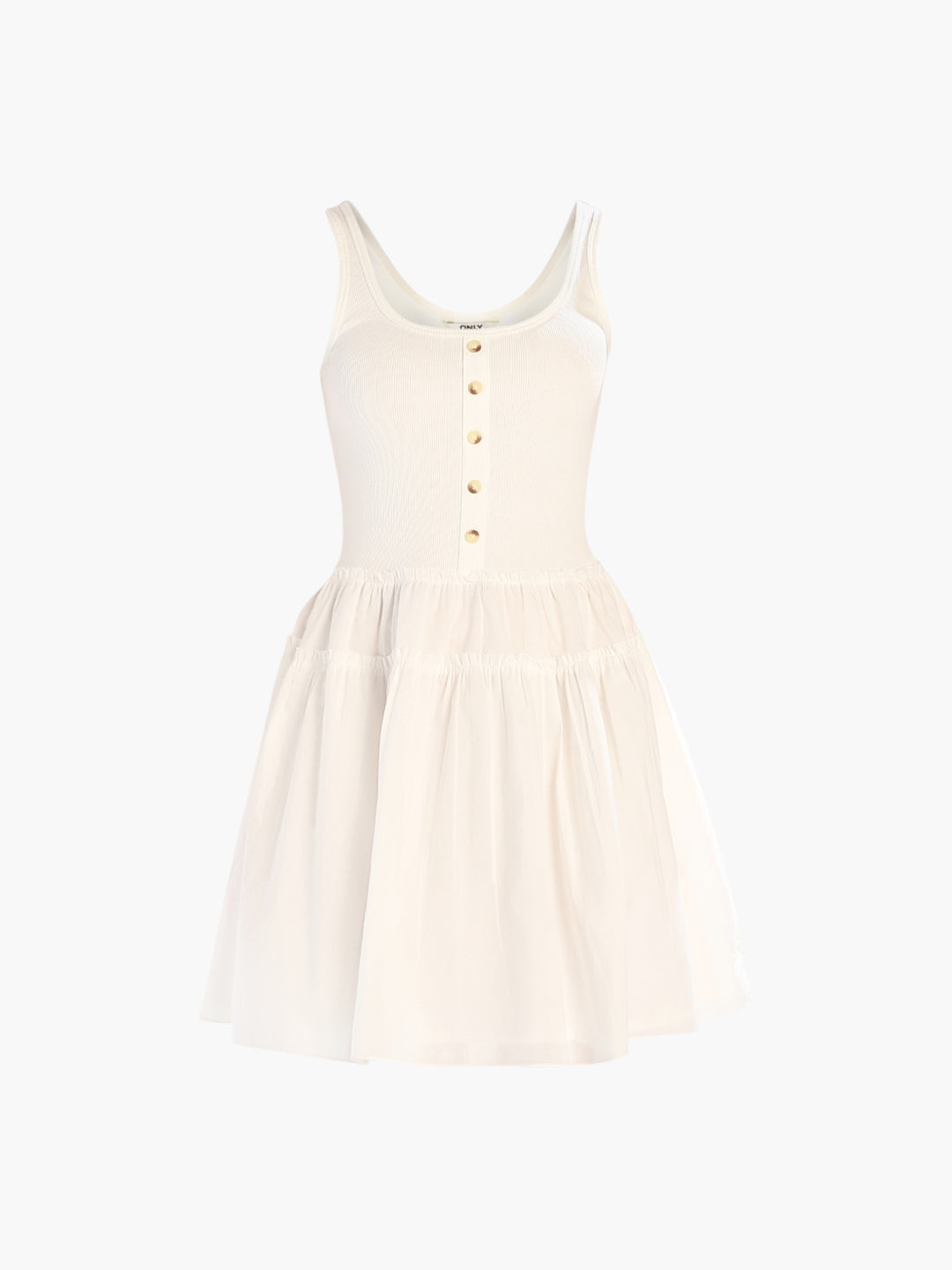 White Cotton Mini Dress