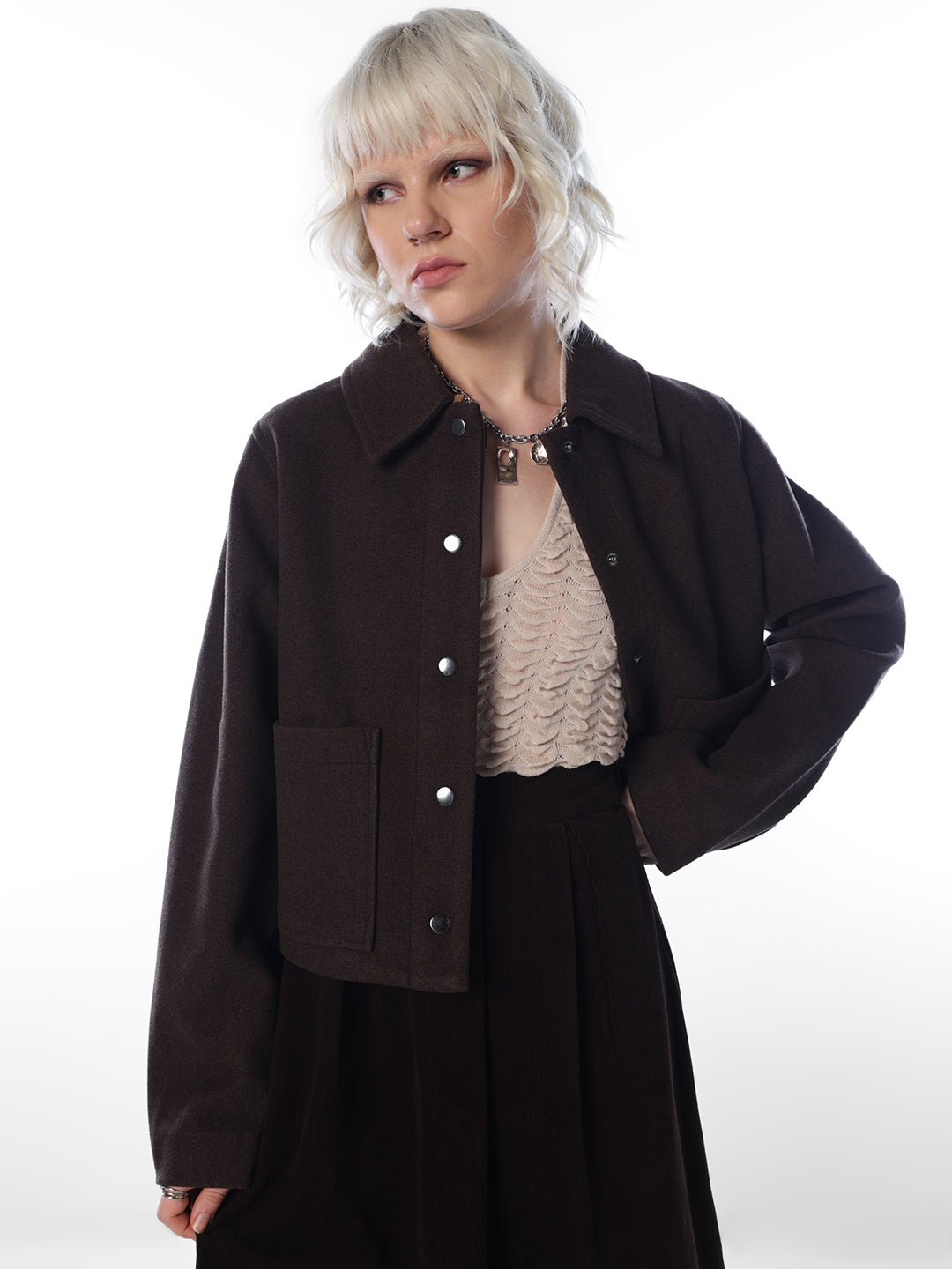 Chocolate Brown Short Jacket