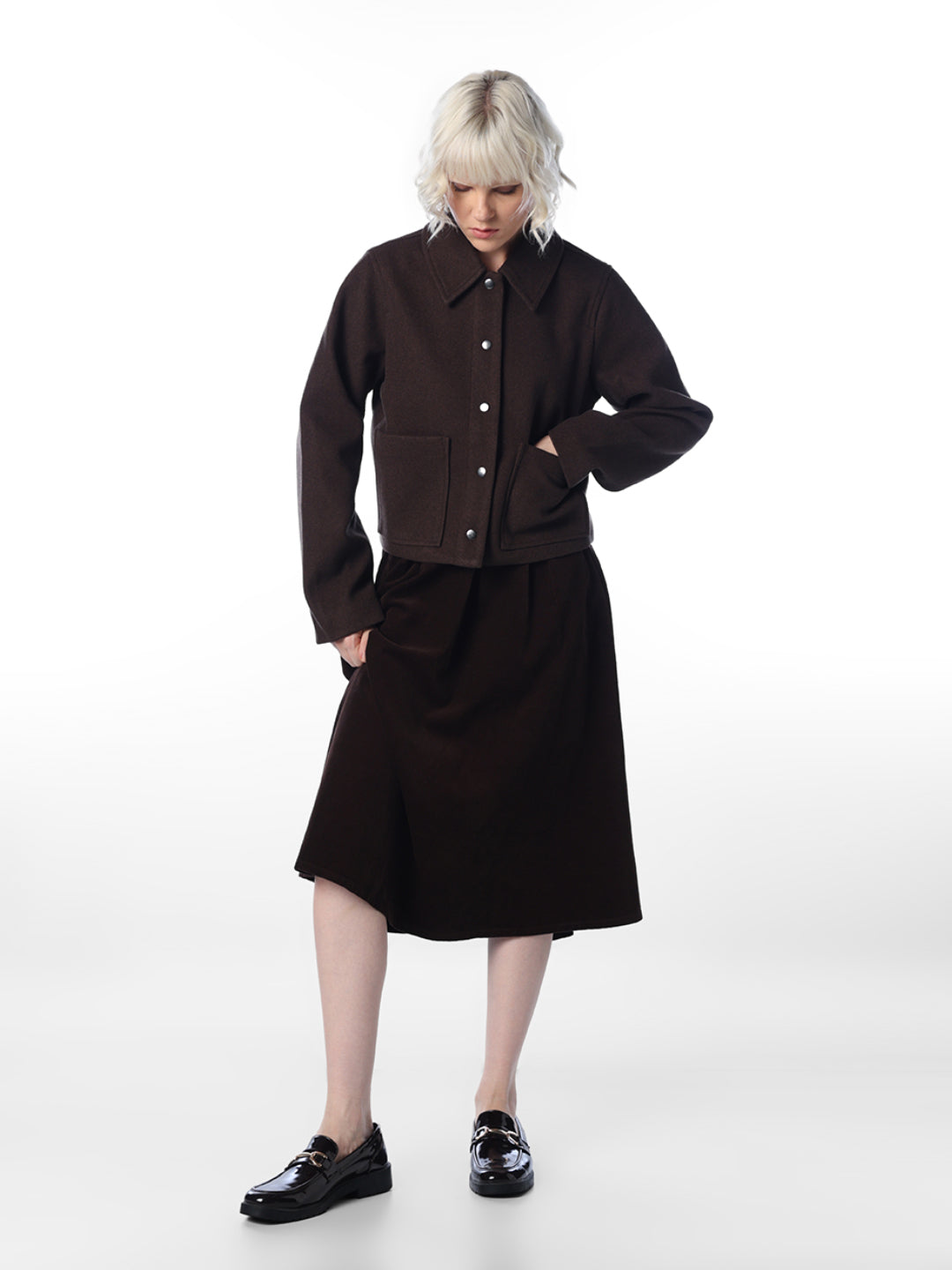 Chocolate Brown Short Jacket
