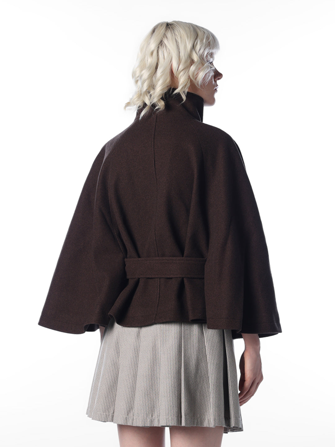 Chocolate Brown Cape Jacket