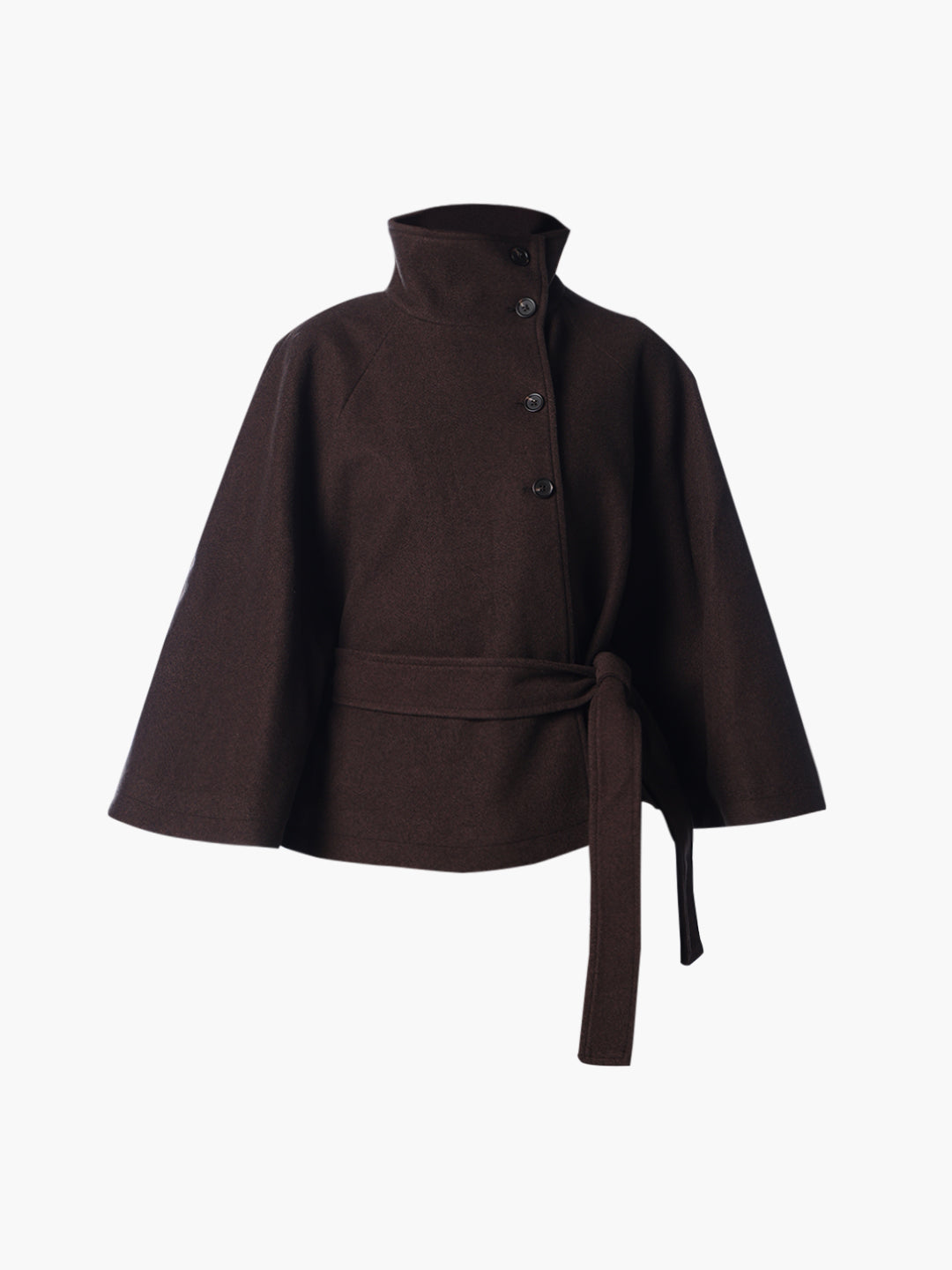 Chocolate Brown Cape Jacket