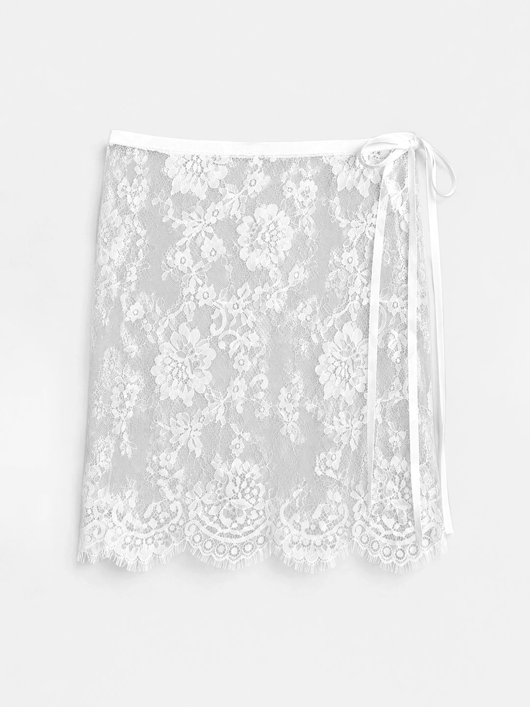 White Lace Wrap Scarf