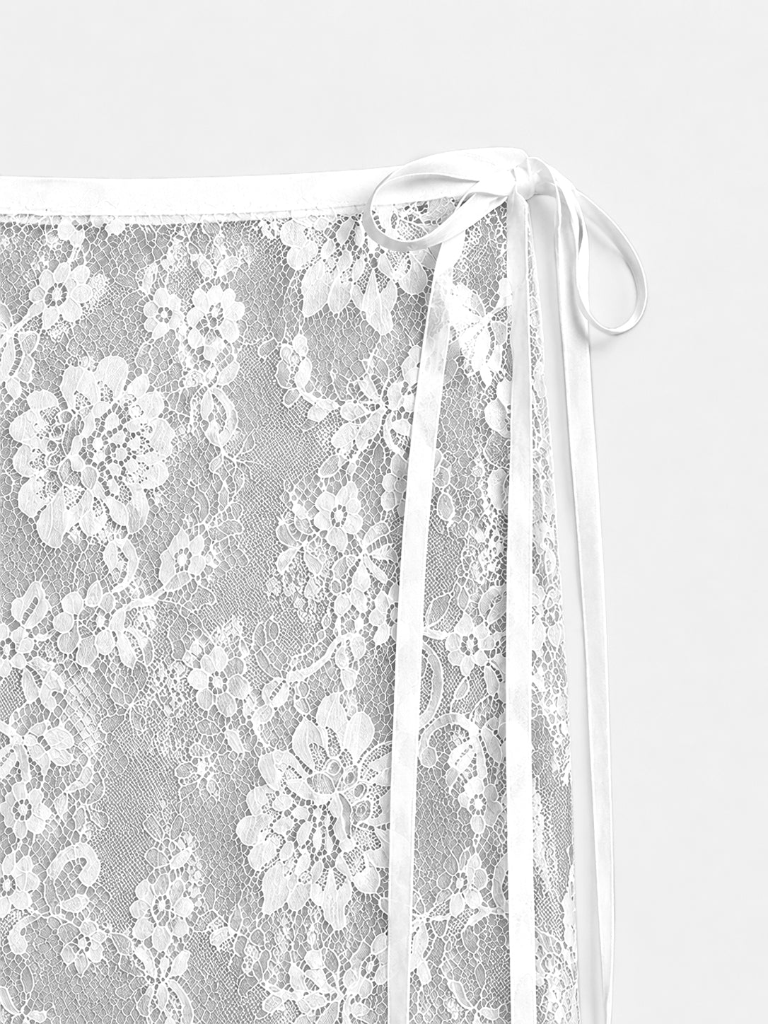 White Lace Wrap Scarf