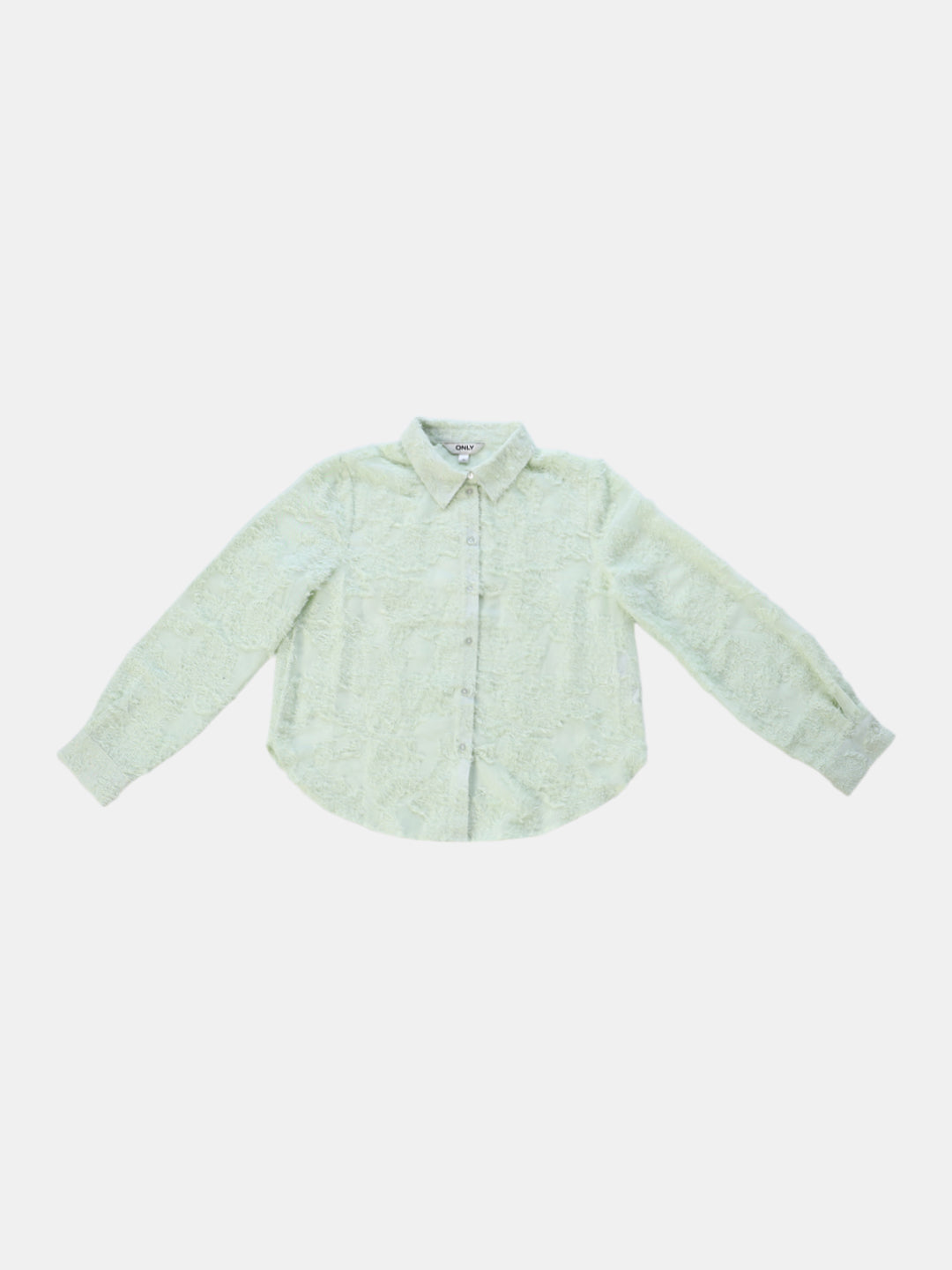 Lime Green Textured Shirt