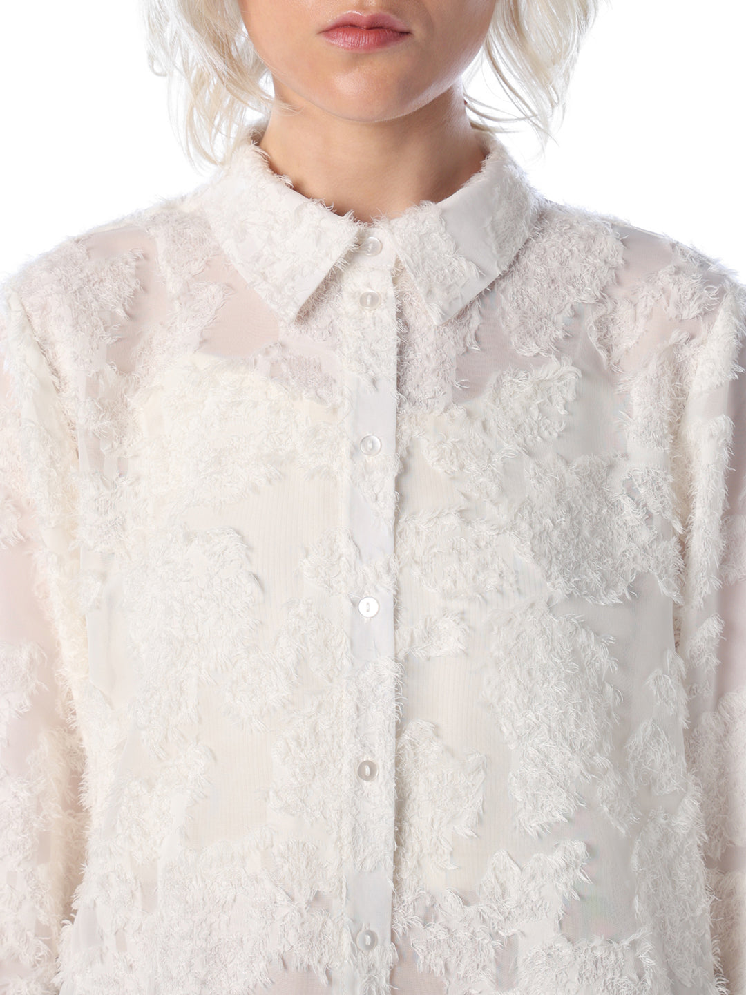 White Textured Shirt