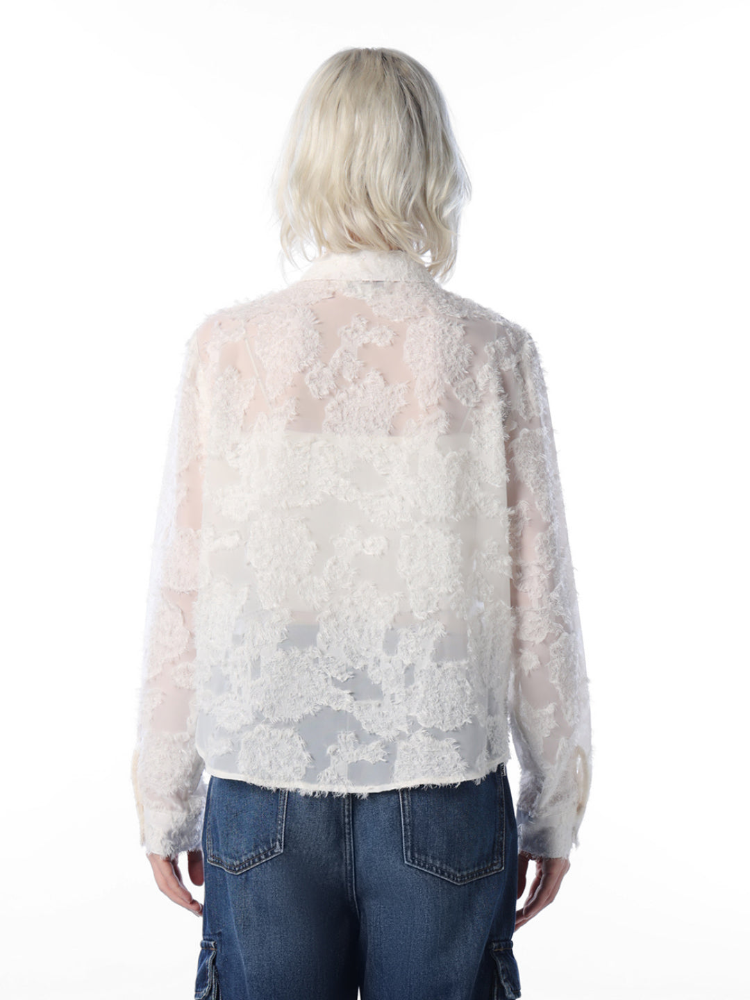 White Textured Shirt