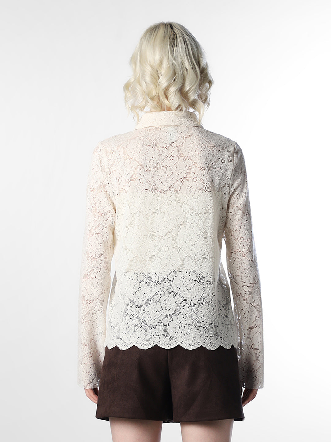 White Lace Polo