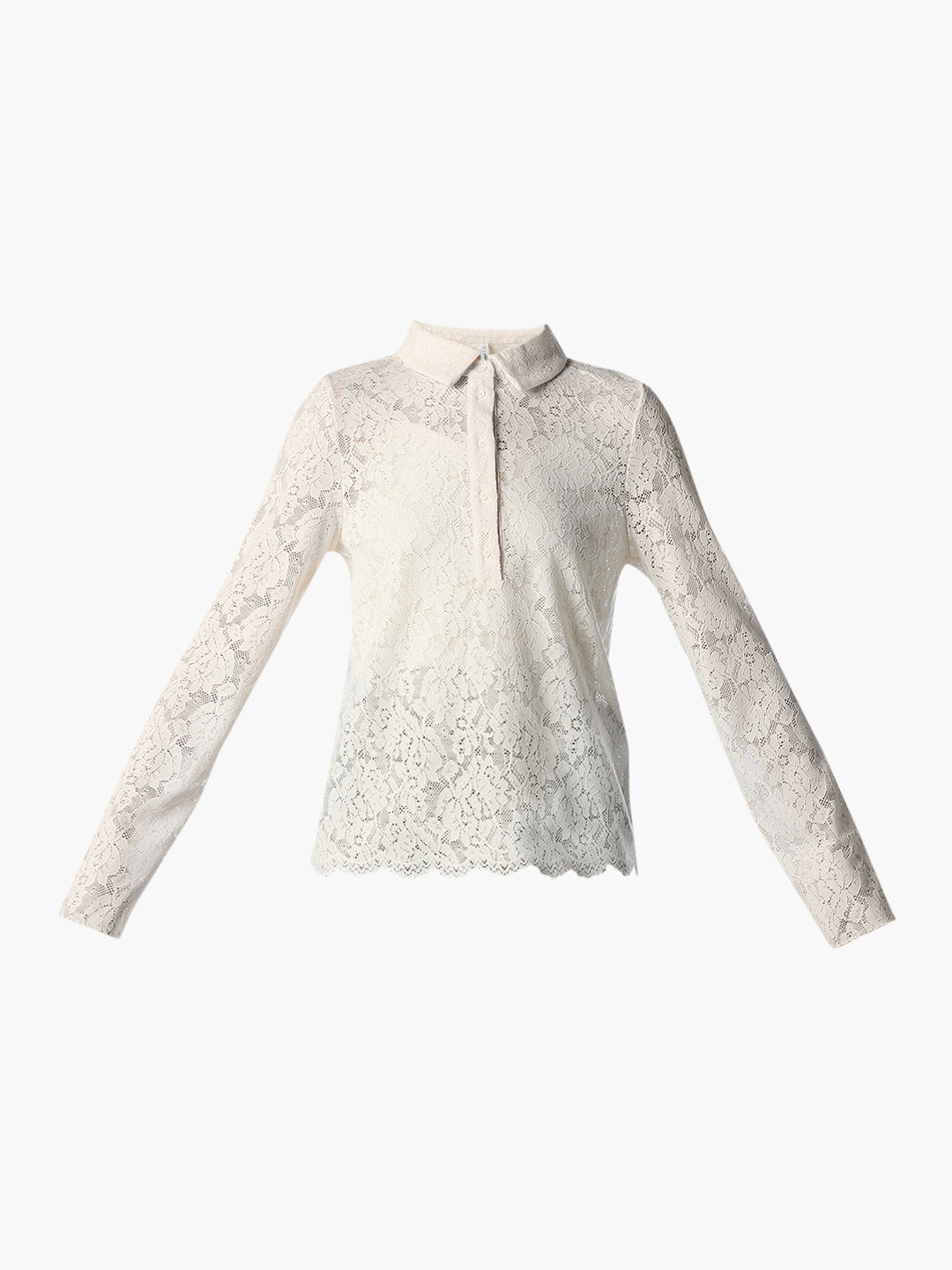 White Lace Polo