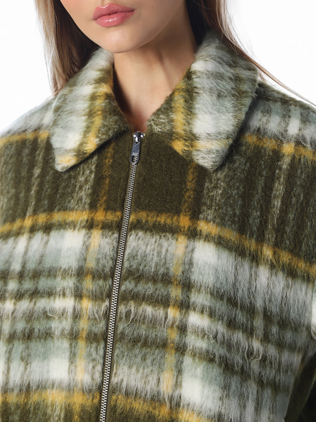 Green Check Casual Jacket