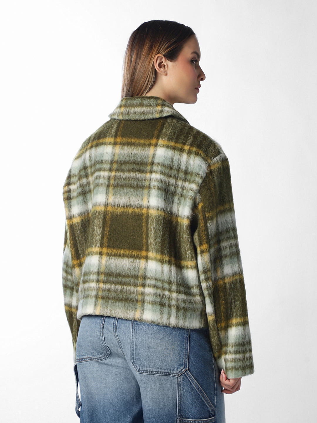 Green Check Casual Jacket
