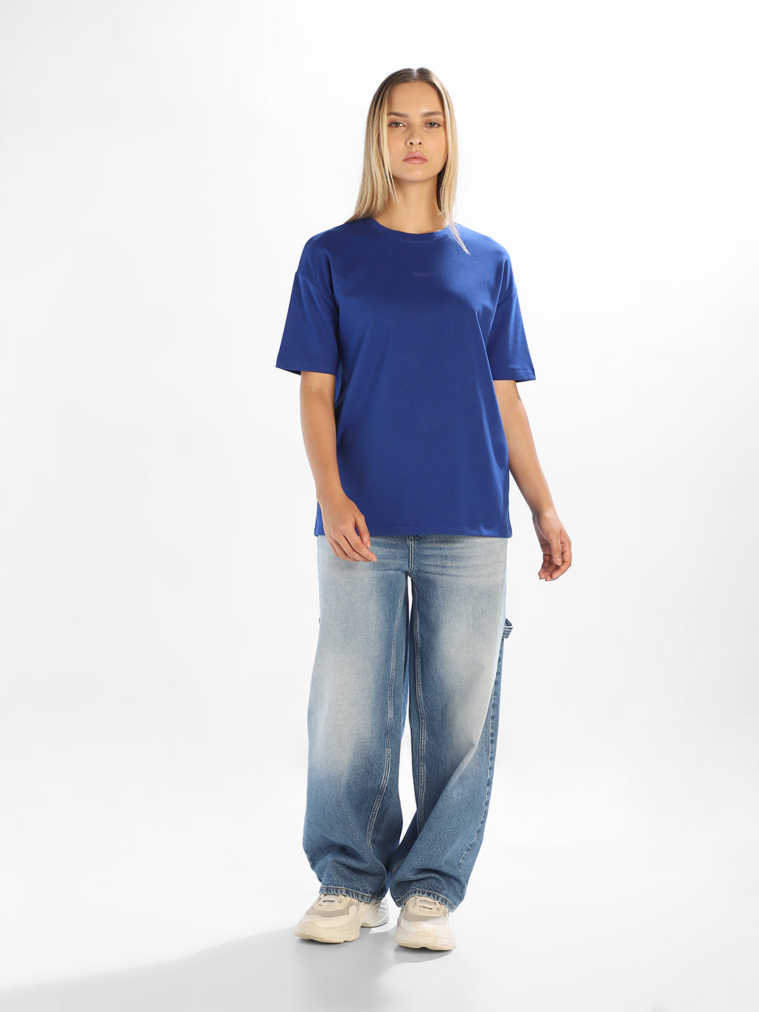Blue Crew Neck T-shirt