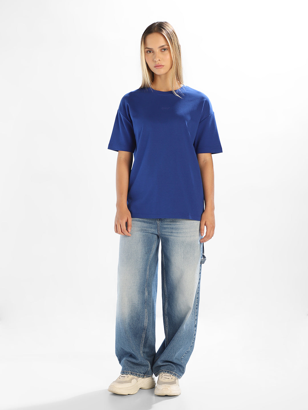 Blue Crew Neck T-shirt