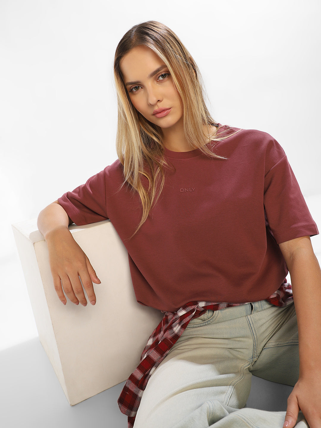 Brown Crew Neck T-shirt