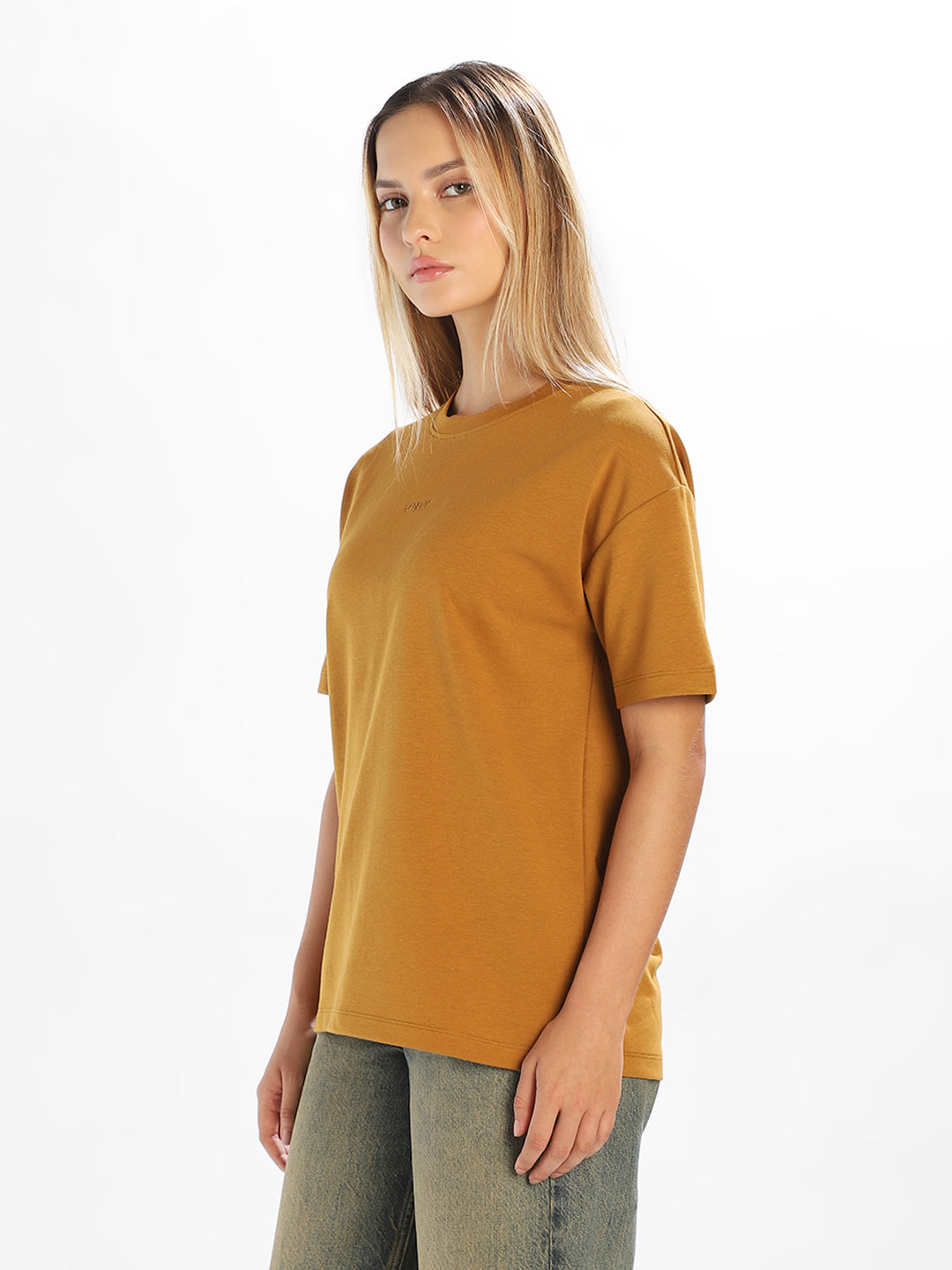 Mustard Crew Neck T-shirt