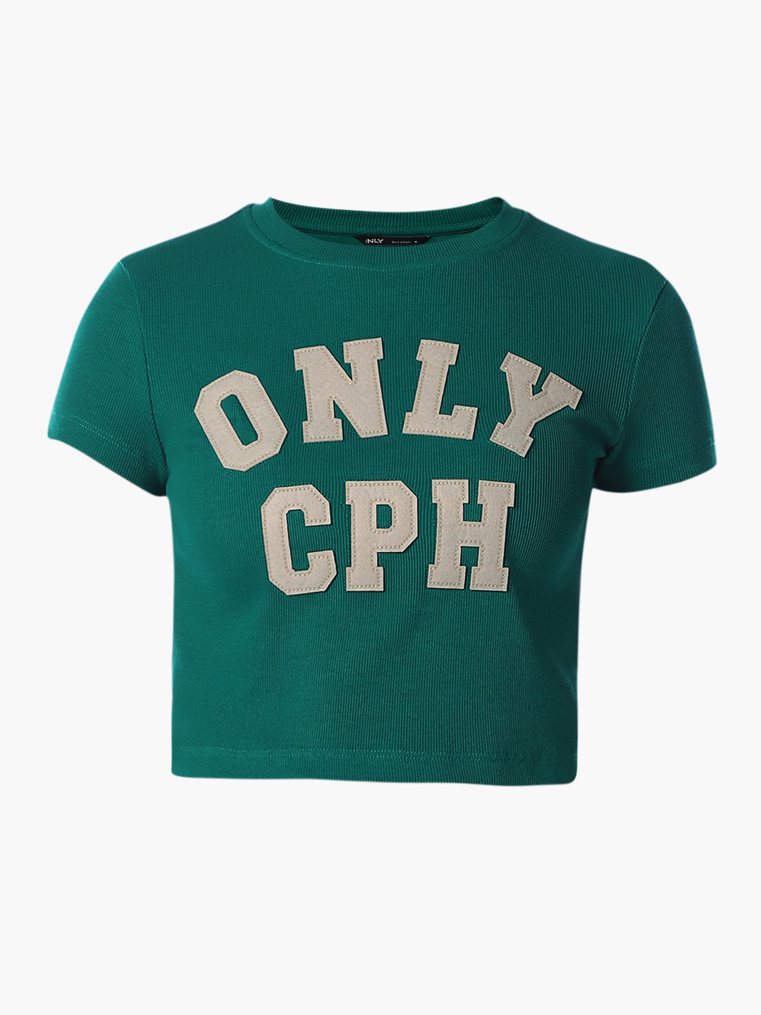 Green Printed Cotton T-shirt