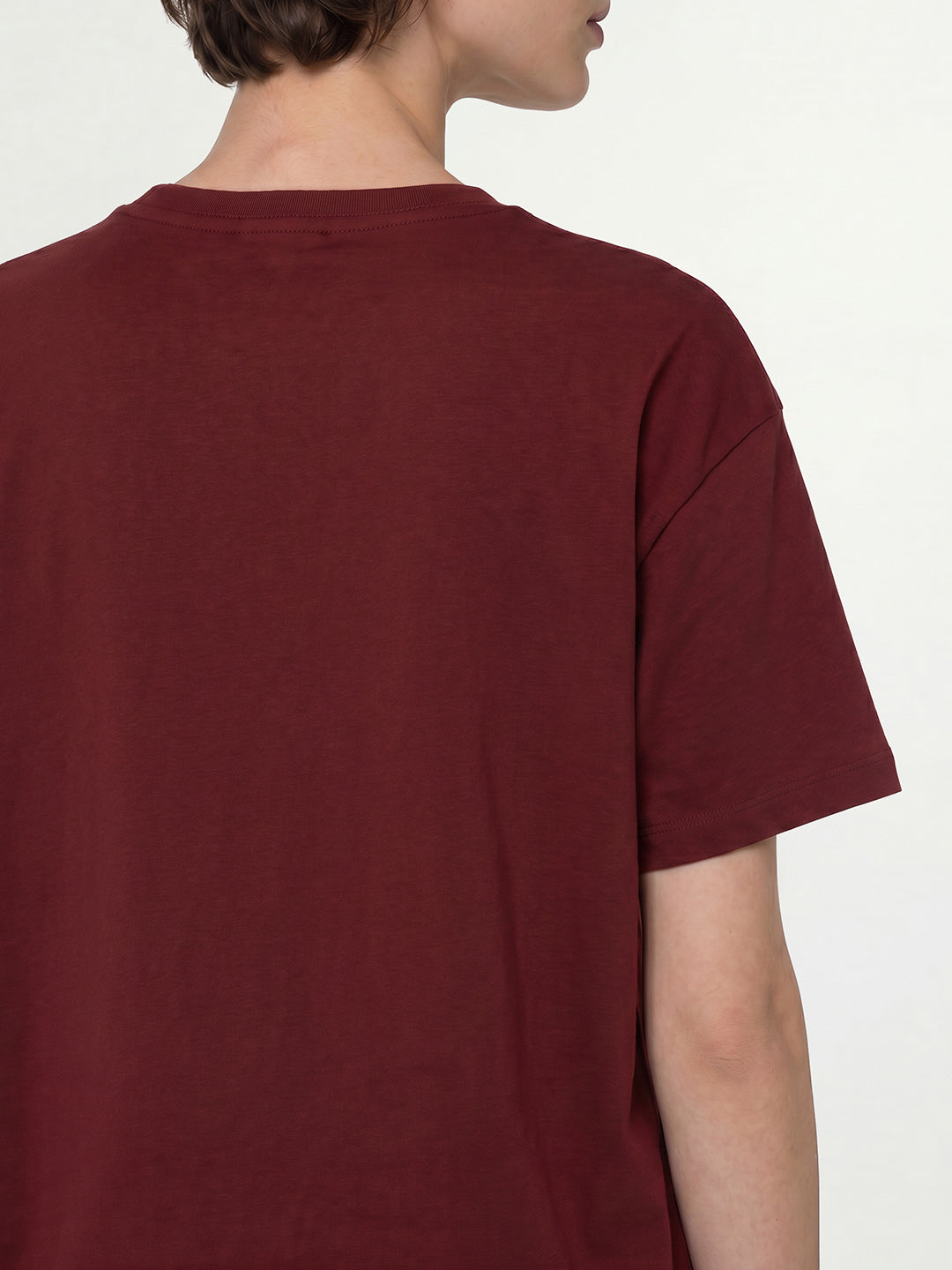 Maroon Slogan Print T-shirt