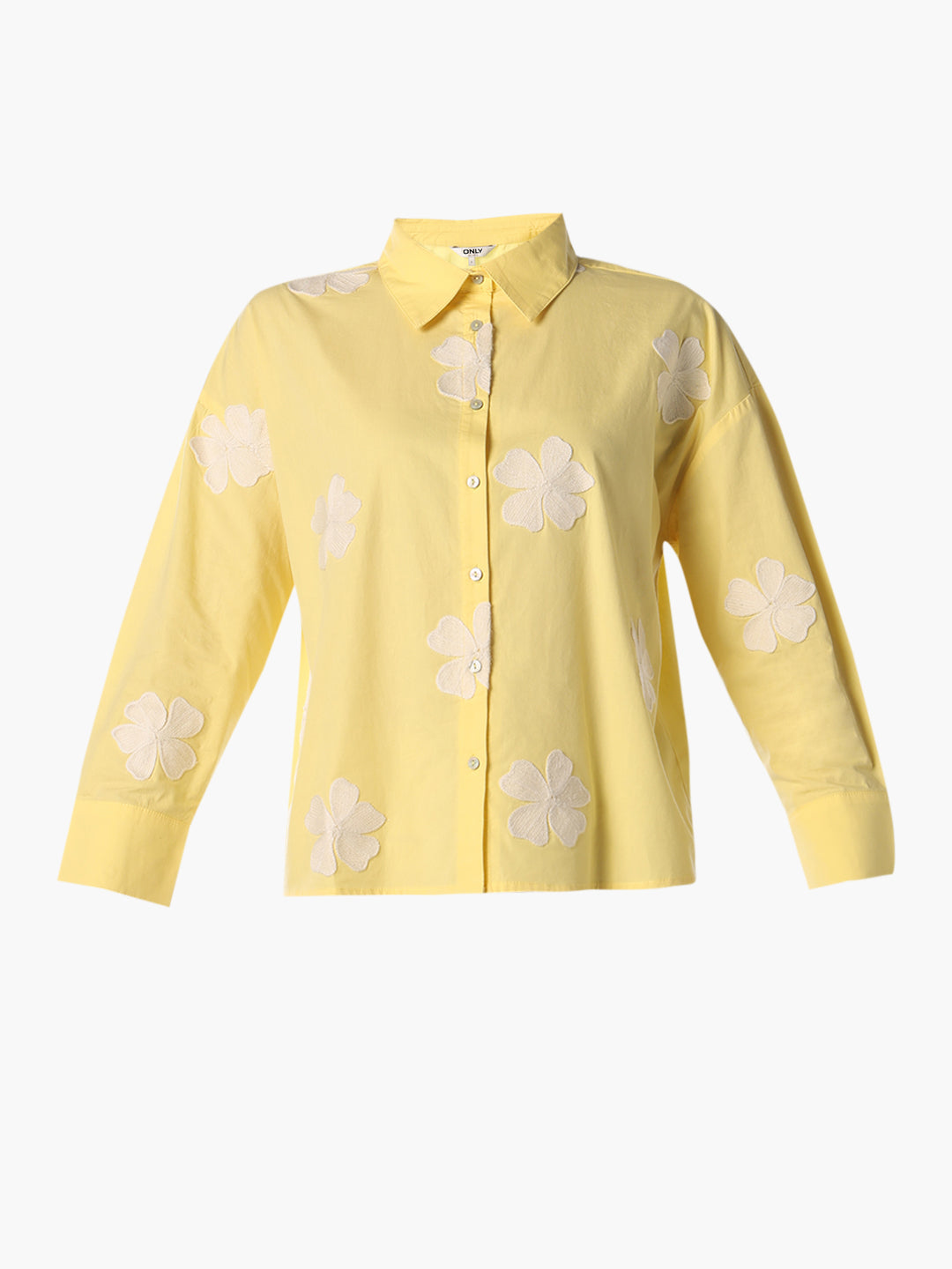 Yellow Printed Cotton Shirt