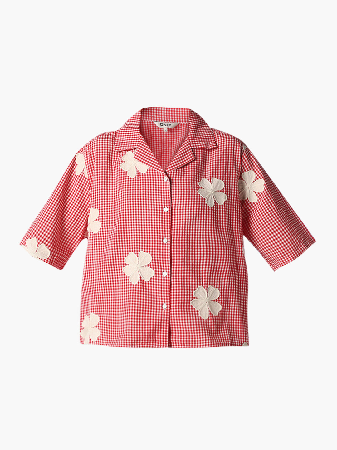 Red gingham shirt