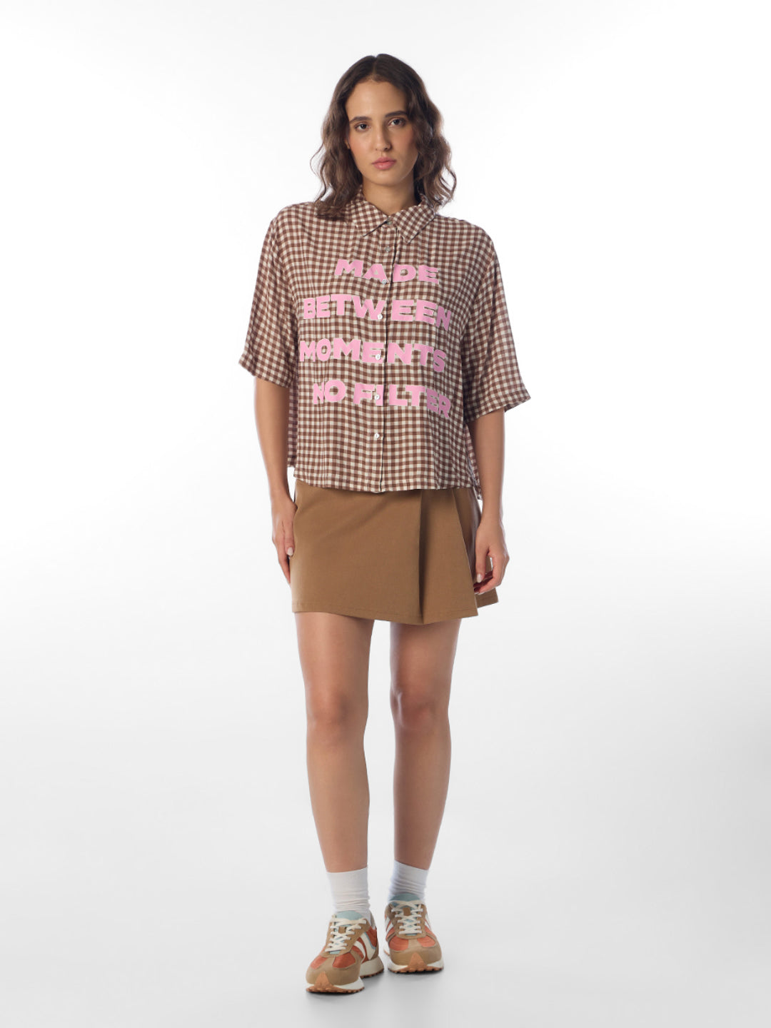 Brown Gingham check Shirt
