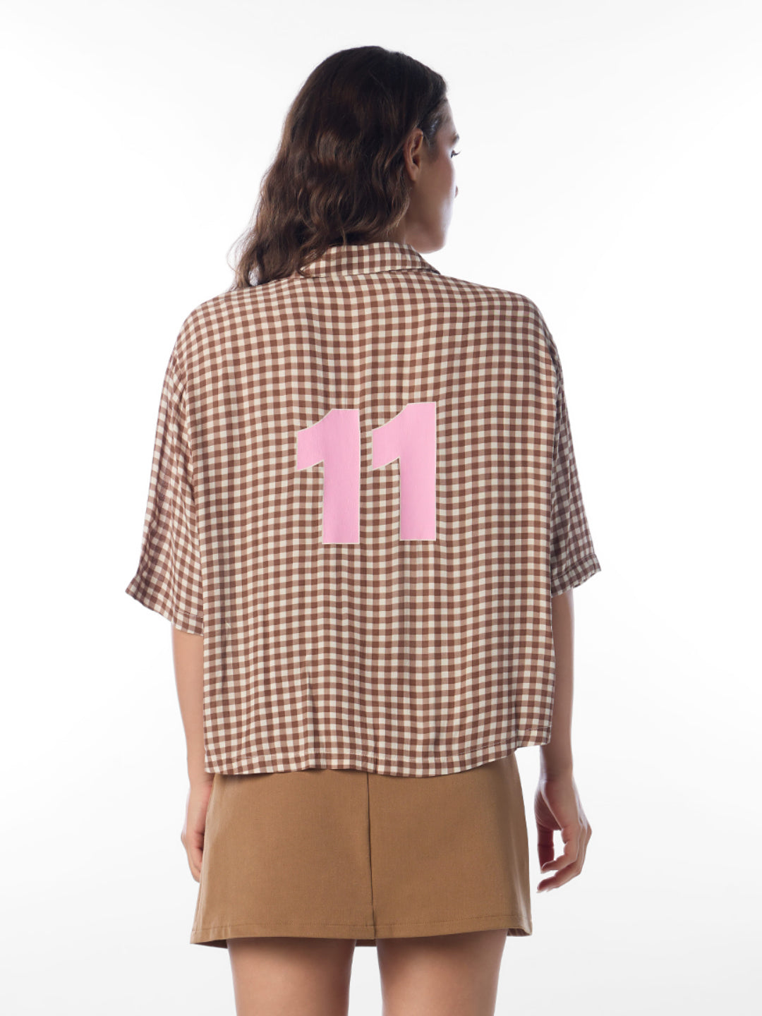 Brown Gingham check Shirt