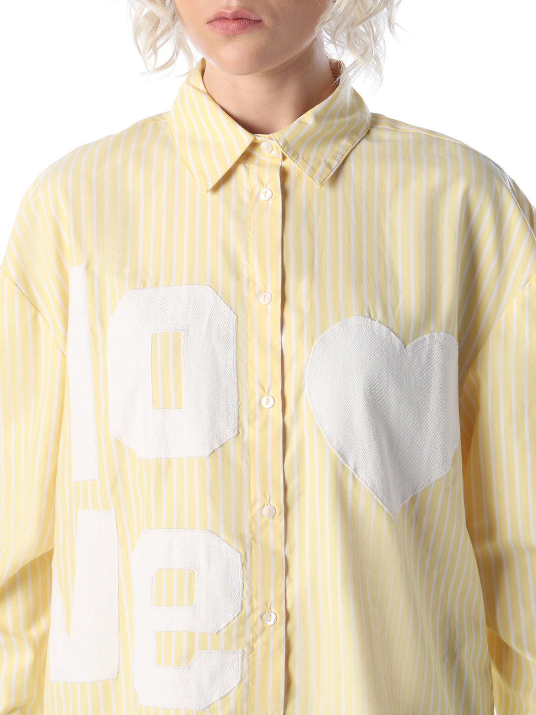 Yellow Striped Regular Fit Shirt