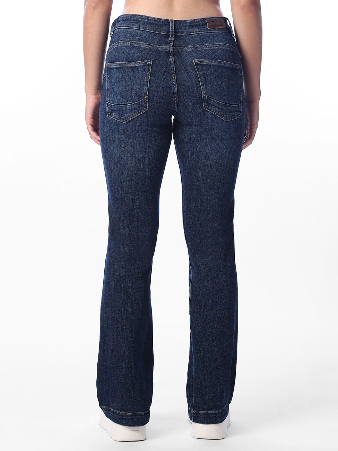 Dark Blue Flared Push up Jeans