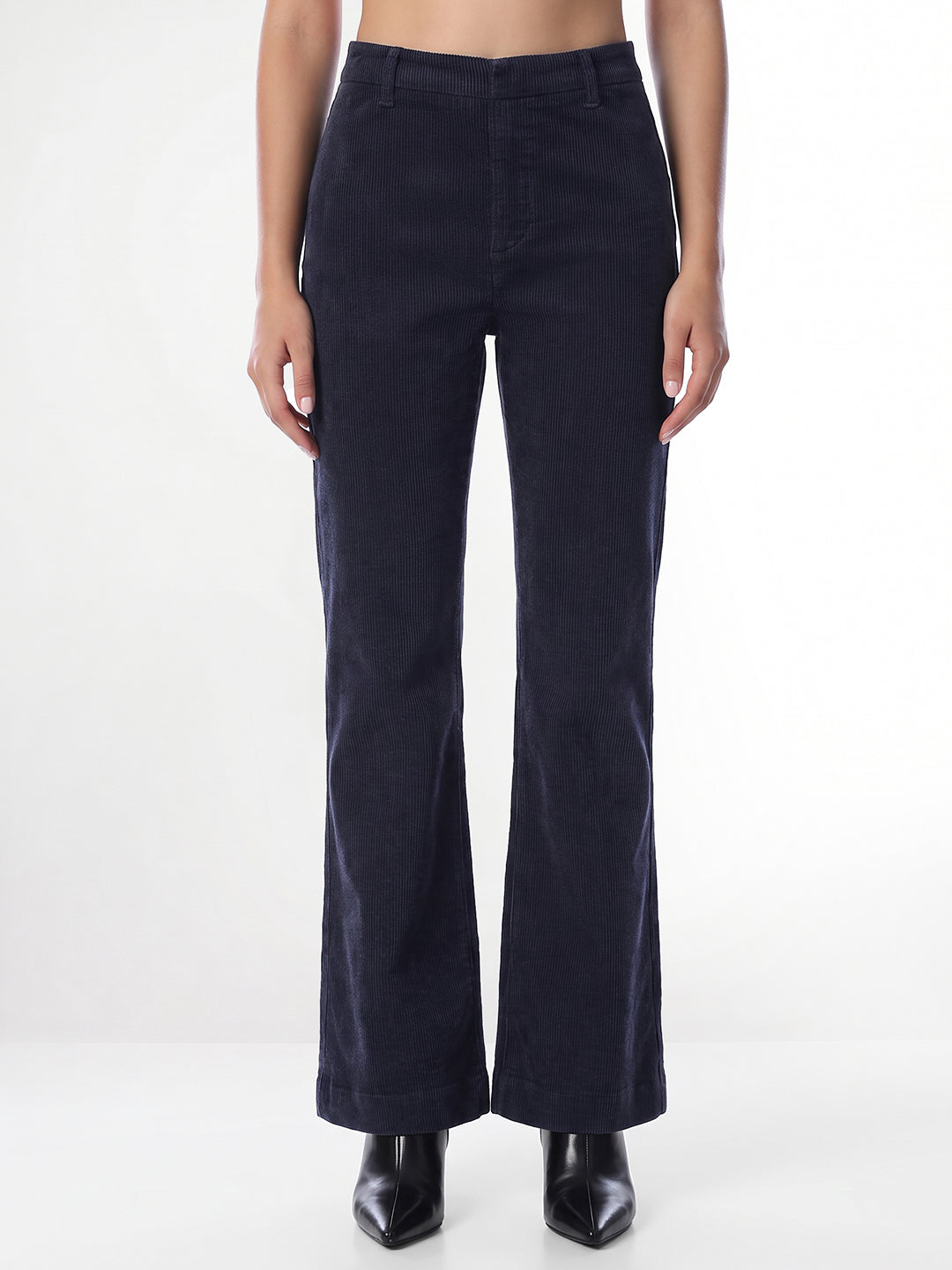 Navy Blue Bootcut Pants