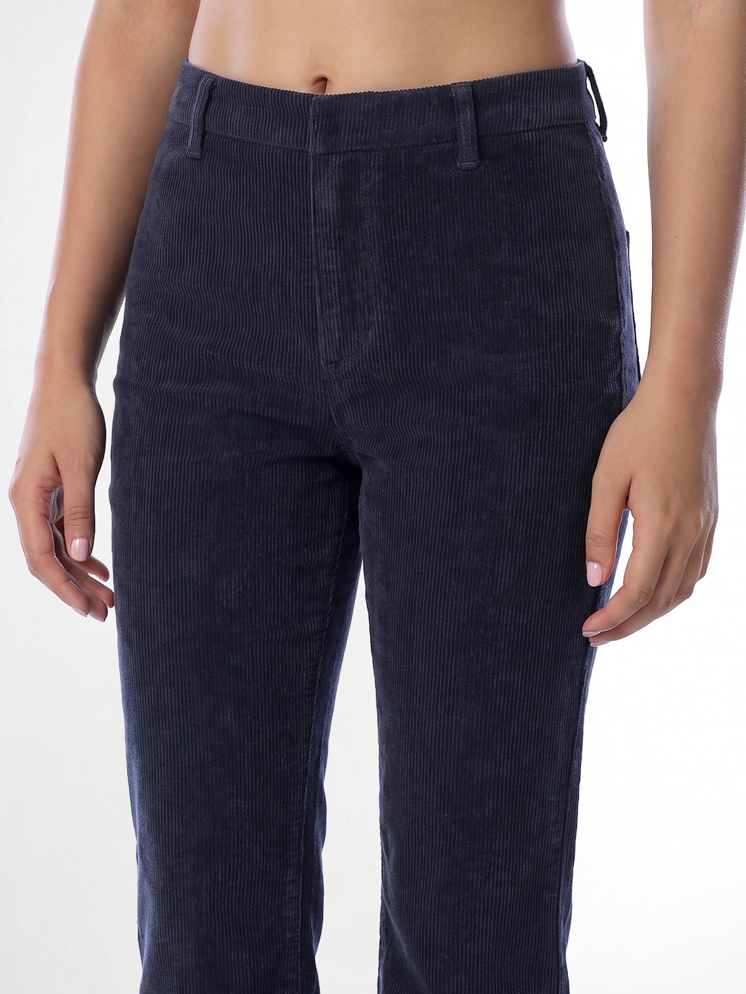 Navy Blue Bootcut Pants