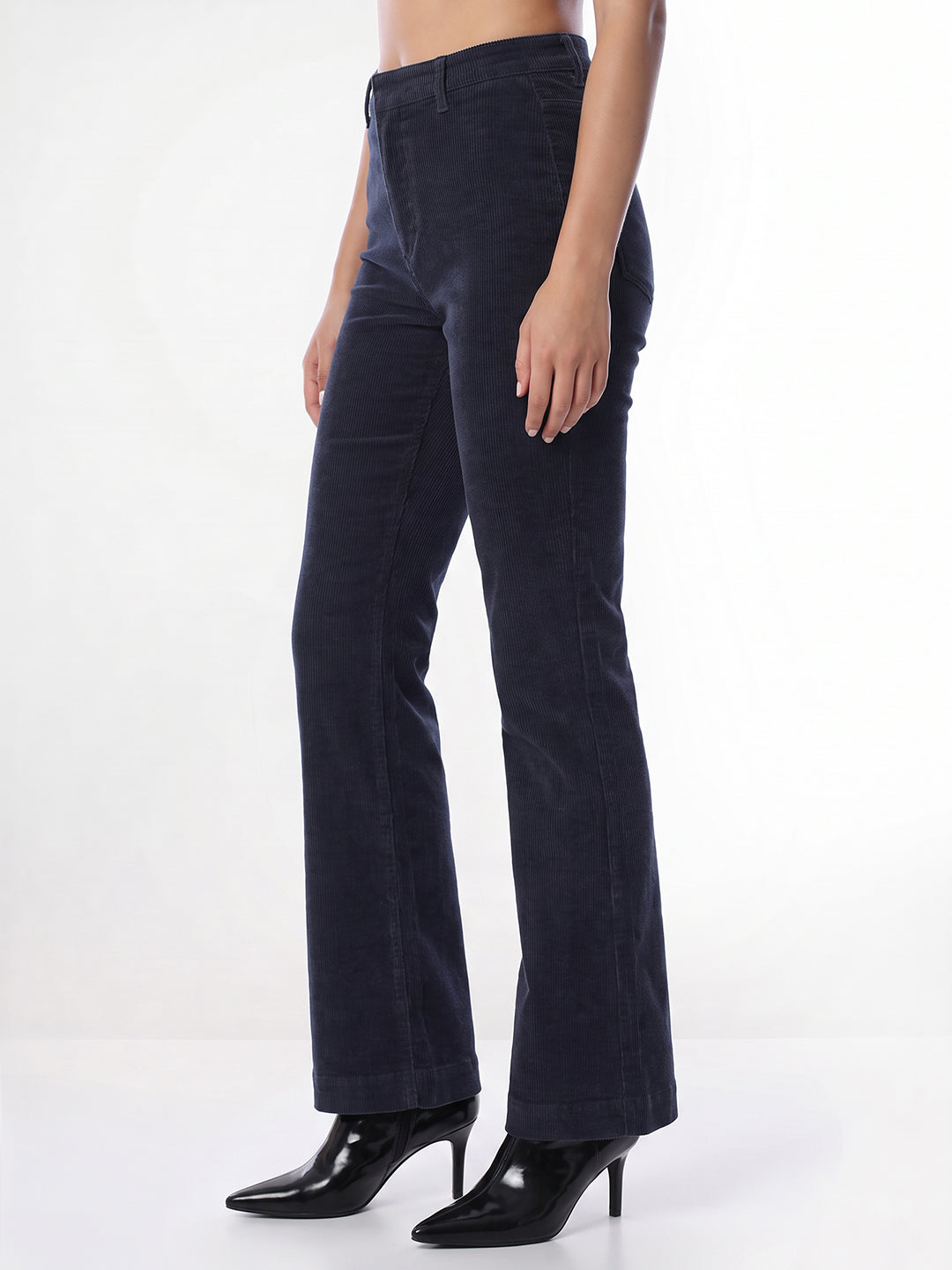 Navy Blue Bootcut Pants
