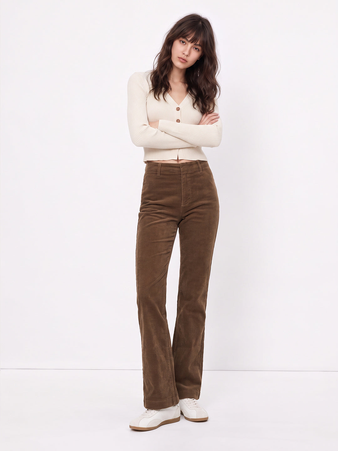 Dark Brown Bootcut Pants